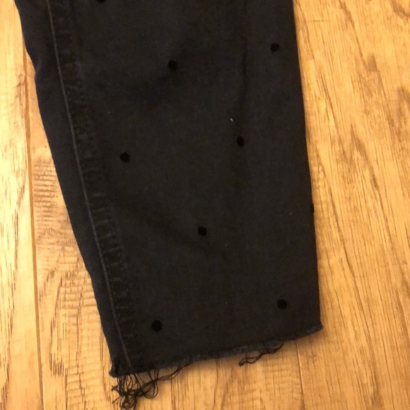 Old Navy black polka dot rockstar leggings size 6 - Picture 3 of 7